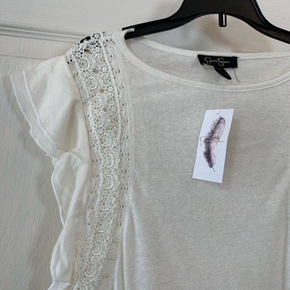 Jessica Simpson Moya Short Sleeve Blouse Size S - Picture 11 of 12